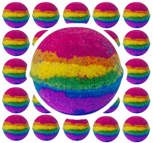 Mini Round rainbow Bath Bomb
