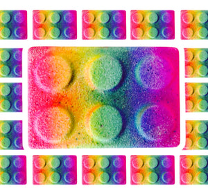 Mini Rainbow Brick Bath Bomb