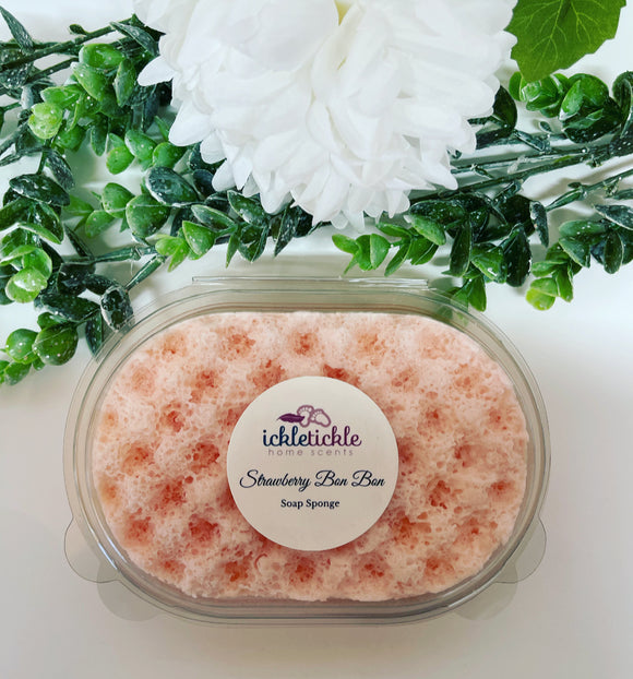 Strawberry Bon Bon Exfoliating Soap Sponge