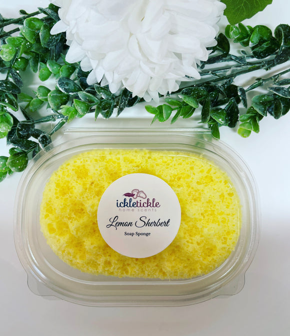 Lemon Sherbet Exfoliating Soap Sponge