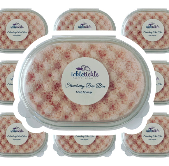 Strawberry Bon Bon Exfoliating Soap Sponge